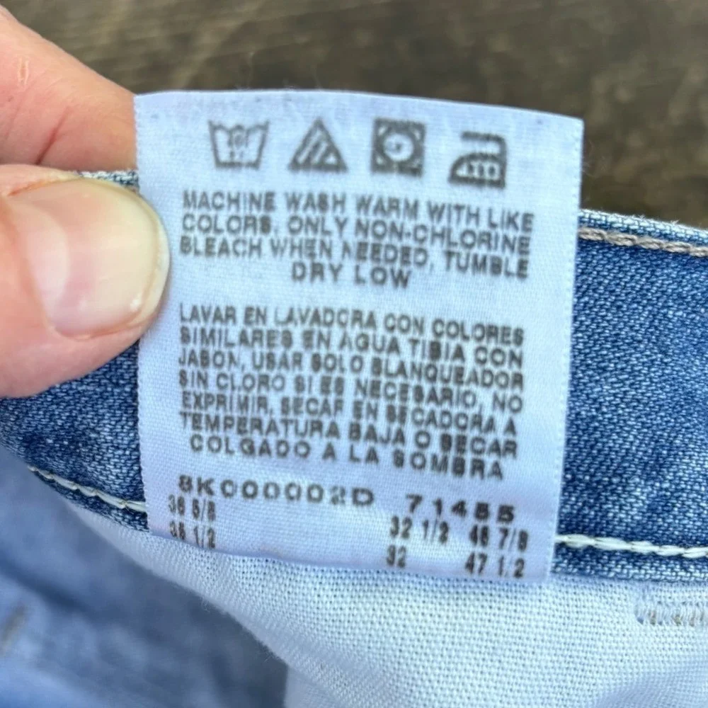 Wrangler Hero Original Mens Carpenter Jean 34x32 Blue Denim Straight Leg 94OR0AS
